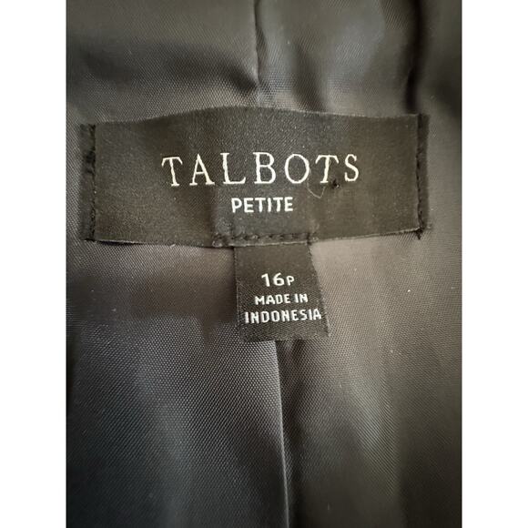 Talbots Shetland Officer Jacket Blazer Women’s 16 Petite Apple Plaid Wool Blend - Picture 10 of 11